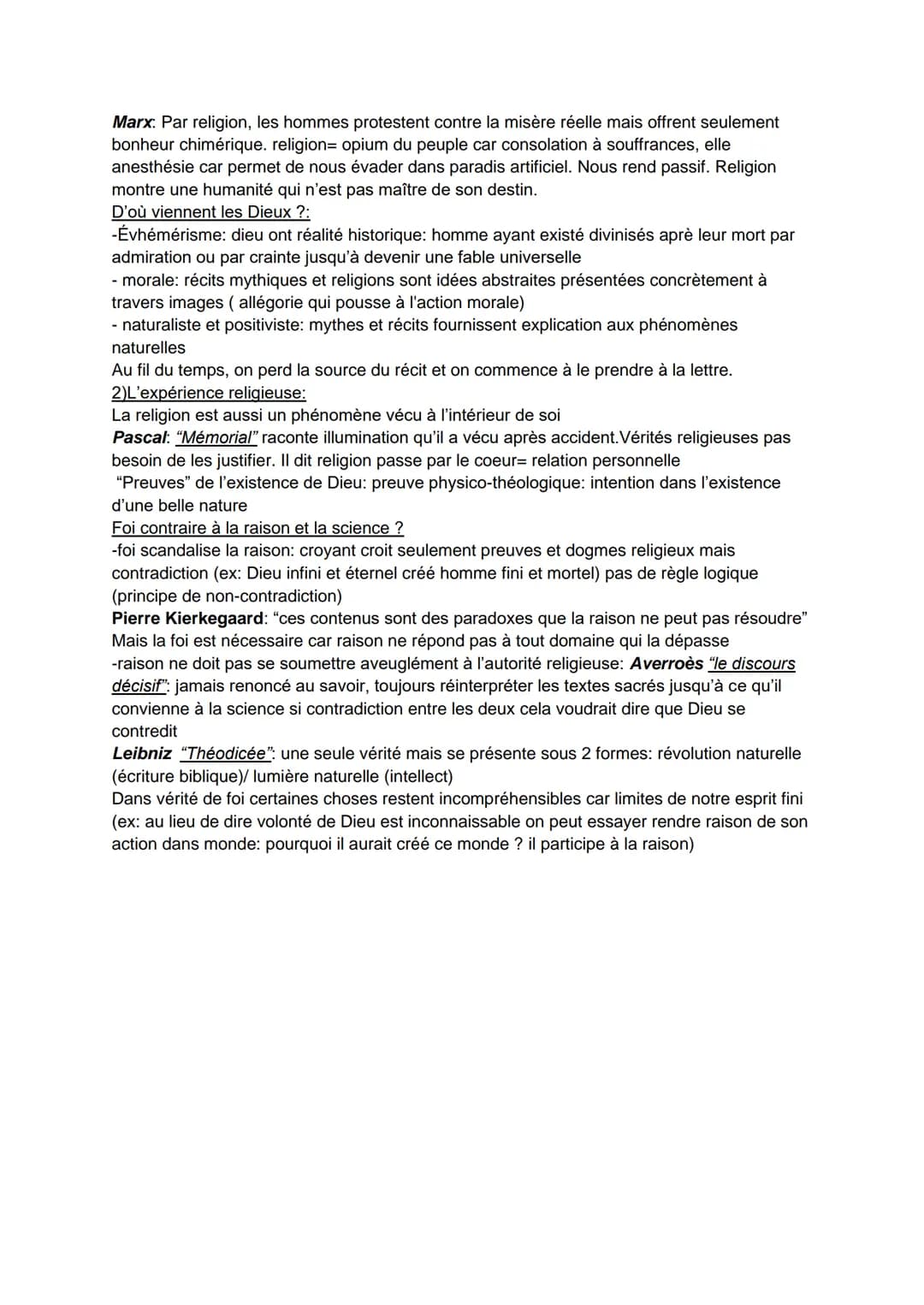 La religion:
1) La culture religieuse:
On observe grande diversité de croyance et pratique religieuse:
Monothéiste: - surnaturel (au-delà)
-