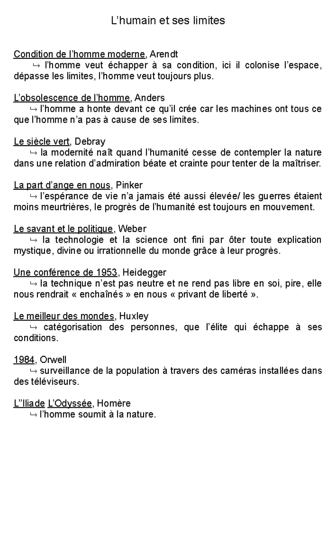 humain et ses limites 