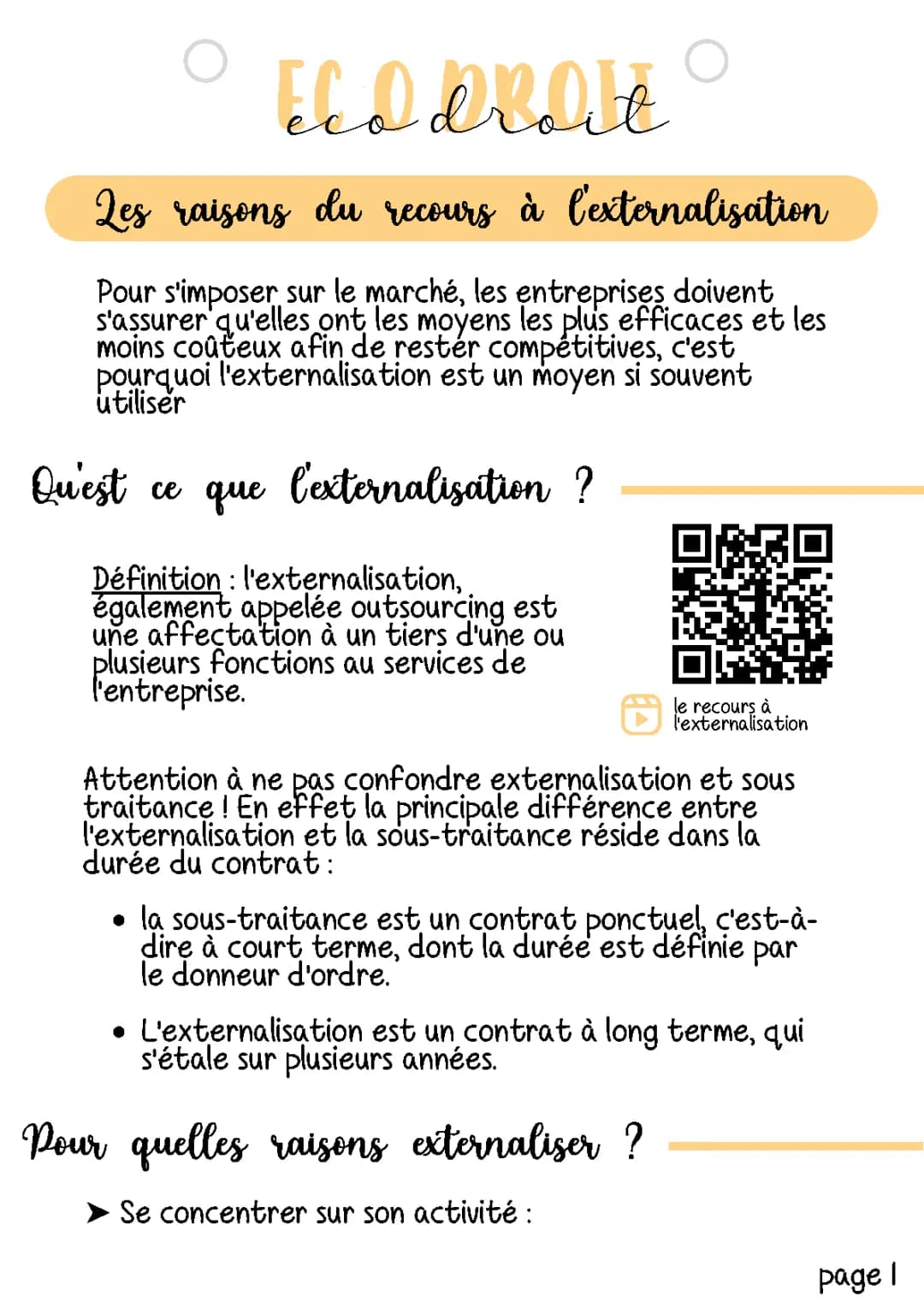 Externalisation: Avantages et Inconvénients, Définition et Exemples