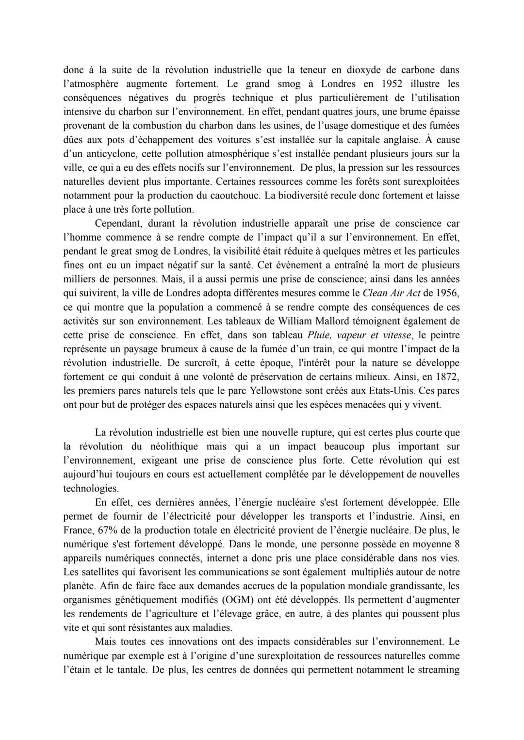 Thème 5 - Axe 1: 1 EXPLOITER, PRÉSERVER, PROTÉGER - Dissertation
Sujet: Comment le progrès technique a-t-il transformé l'environnement?
Selo