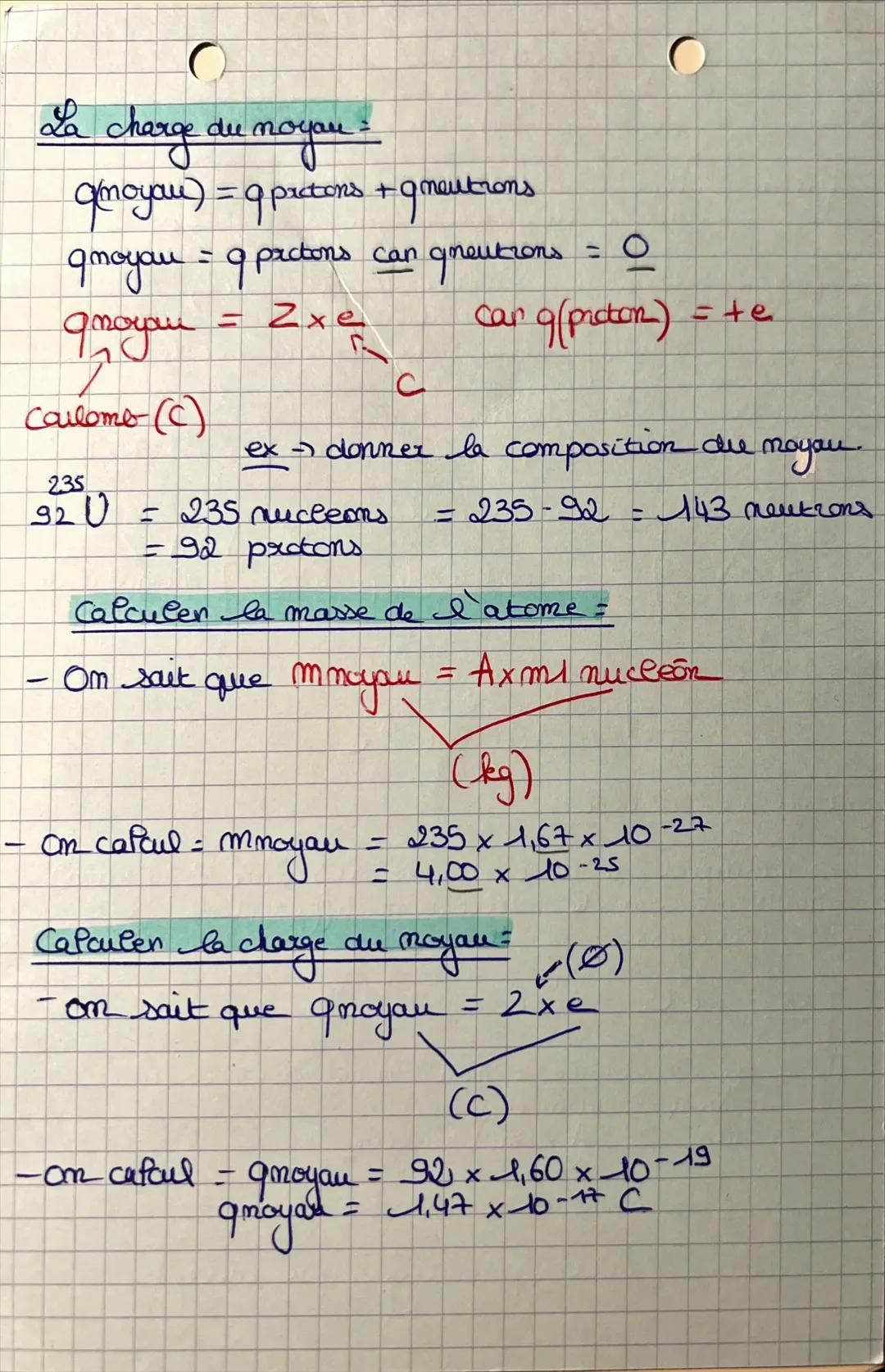 C
atome = electriquement neutre
le prcton =
2
Chapitre 4
& noyau de
le neutron =
autant de pactons que d'élections.
ex =
de I atome"
culom u