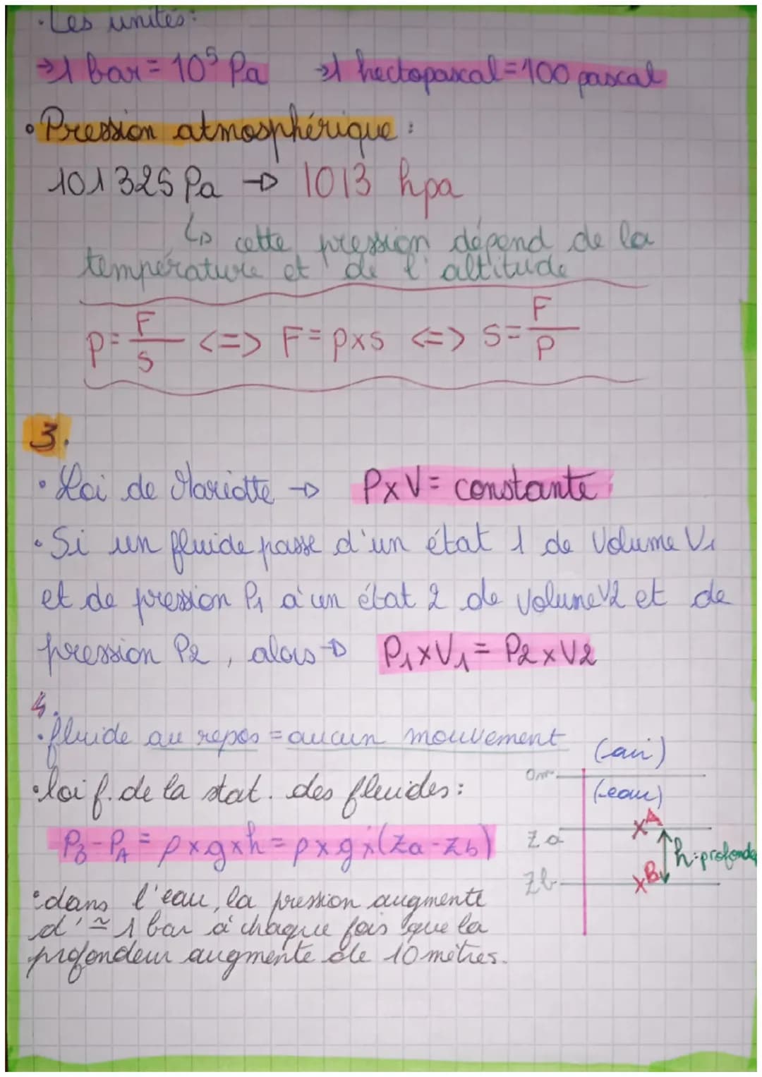 statique
니
•Un Pluide Cliquide et gaz) est caractérisé
har b un mouvement infessant et désordonne
de ses entités.
kg
m
• masse volumique = p