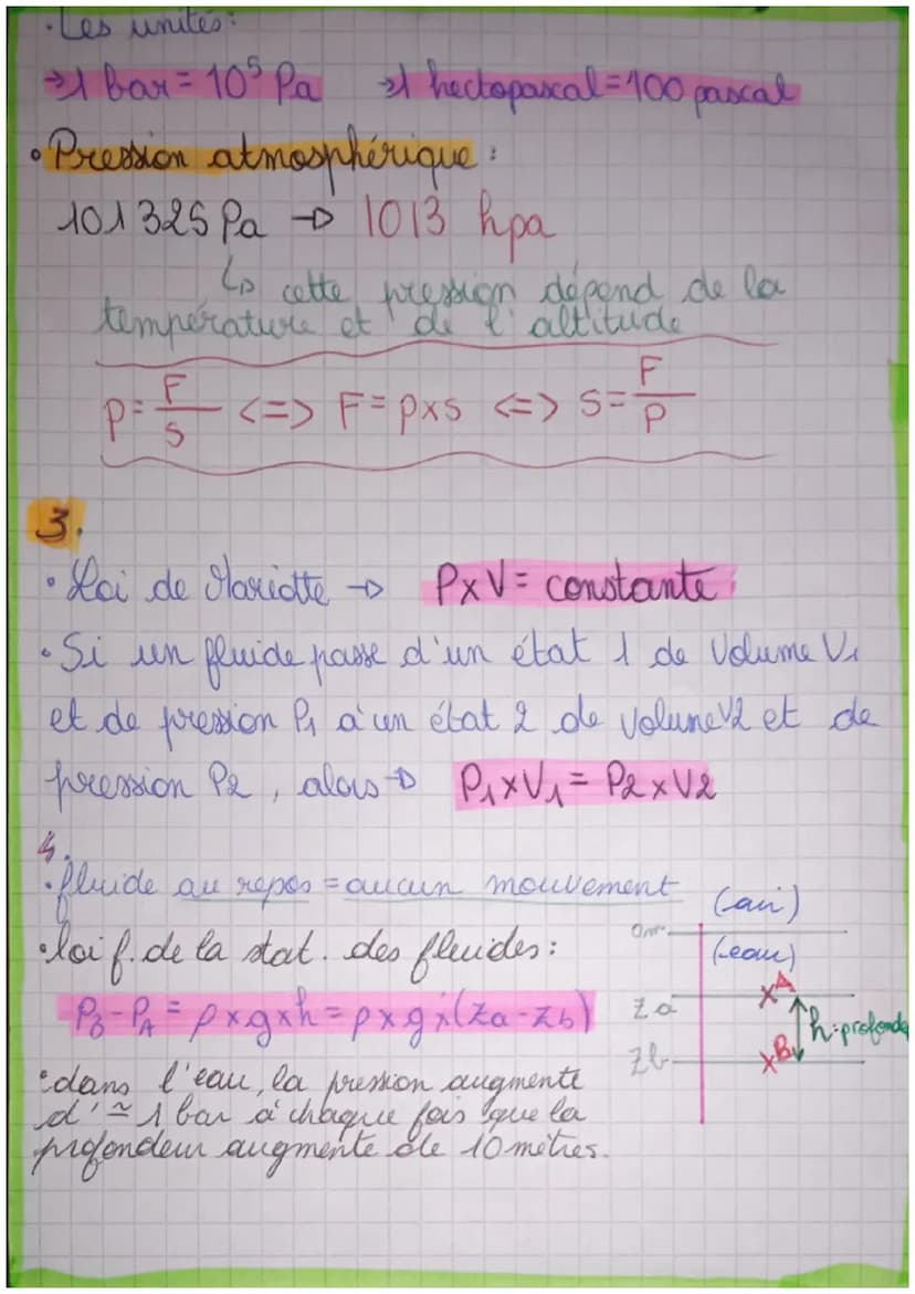 statique
니
•Un Pluide Cliquide et gaz) est caractérisé
har b un mouvement infessant et désordonne
de ses entités.
kg
m
• masse volumique = p