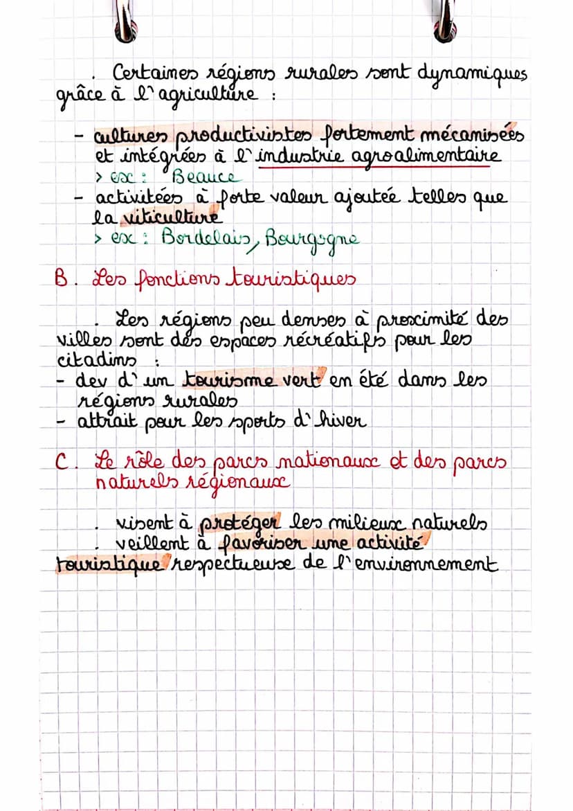 3
део
espaces de faibles densités et leurs
Les
atouts
Le renouveau démographique des espaces
peu denses
A. La superficie des espaces de faib