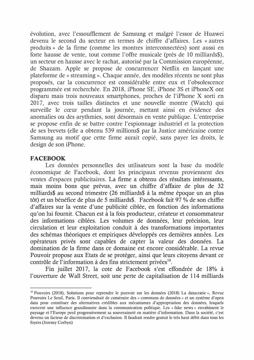 LA PUISSANCE DES GAFAM: REALITES, APPORTS ET DANGERS
Jacques Fontanel
Natalia Sushcheva
Résumé
Développé comme un bien public par la technoc