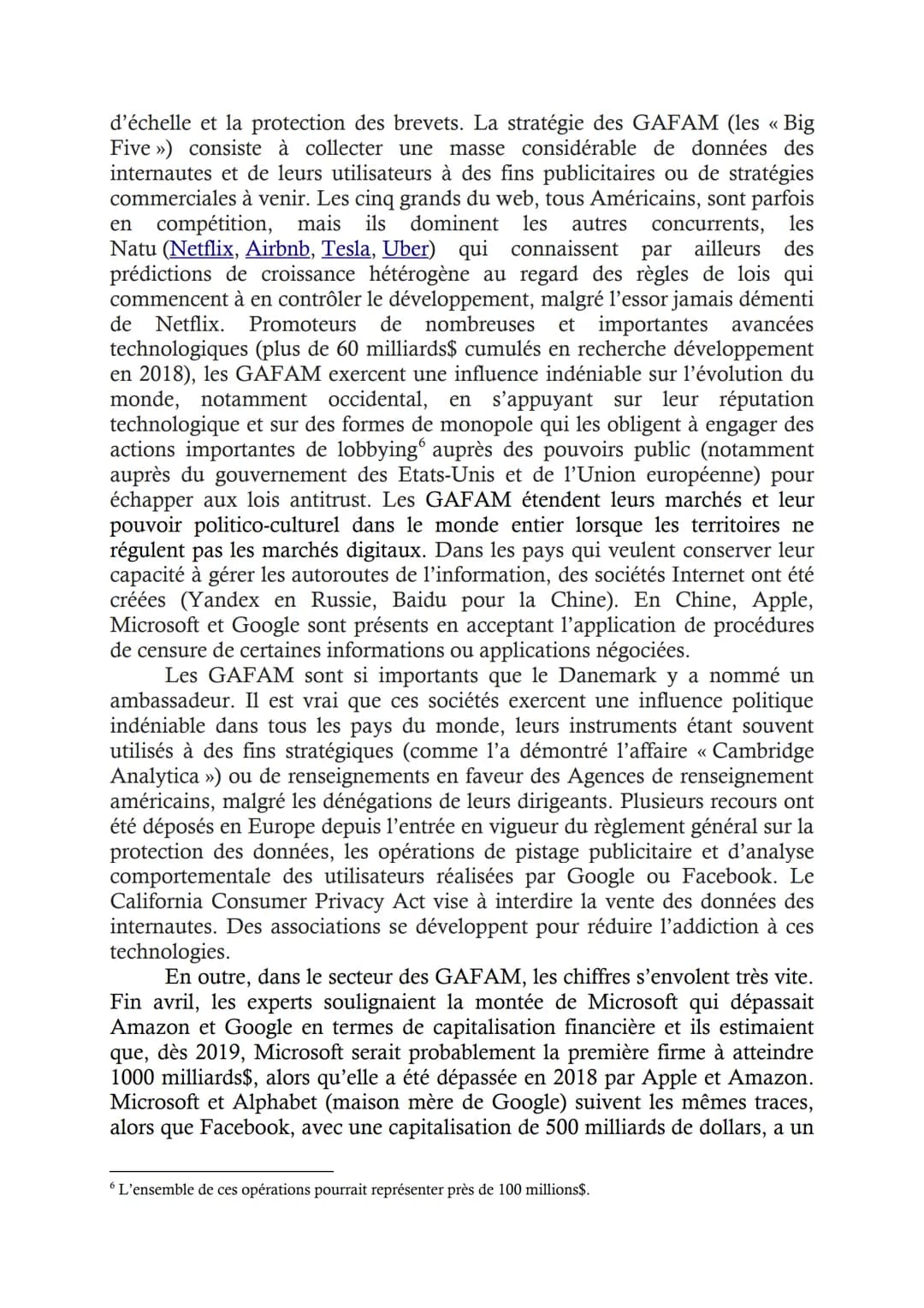 LA PUISSANCE DES GAFAM: REALITES, APPORTS ET DANGERS
Jacques Fontanel
Natalia Sushcheva
Résumé
Développé comme un bien public par la technoc