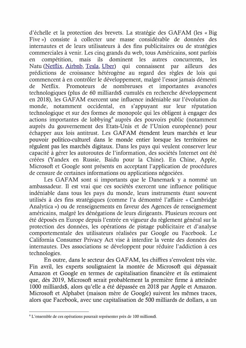 LA PUISSANCE DES GAFAM: REALITES, APPORTS ET DANGERS
Jacques Fontanel
Natalia Sushcheva
Résumé
Développé comme un bien public par la technoc