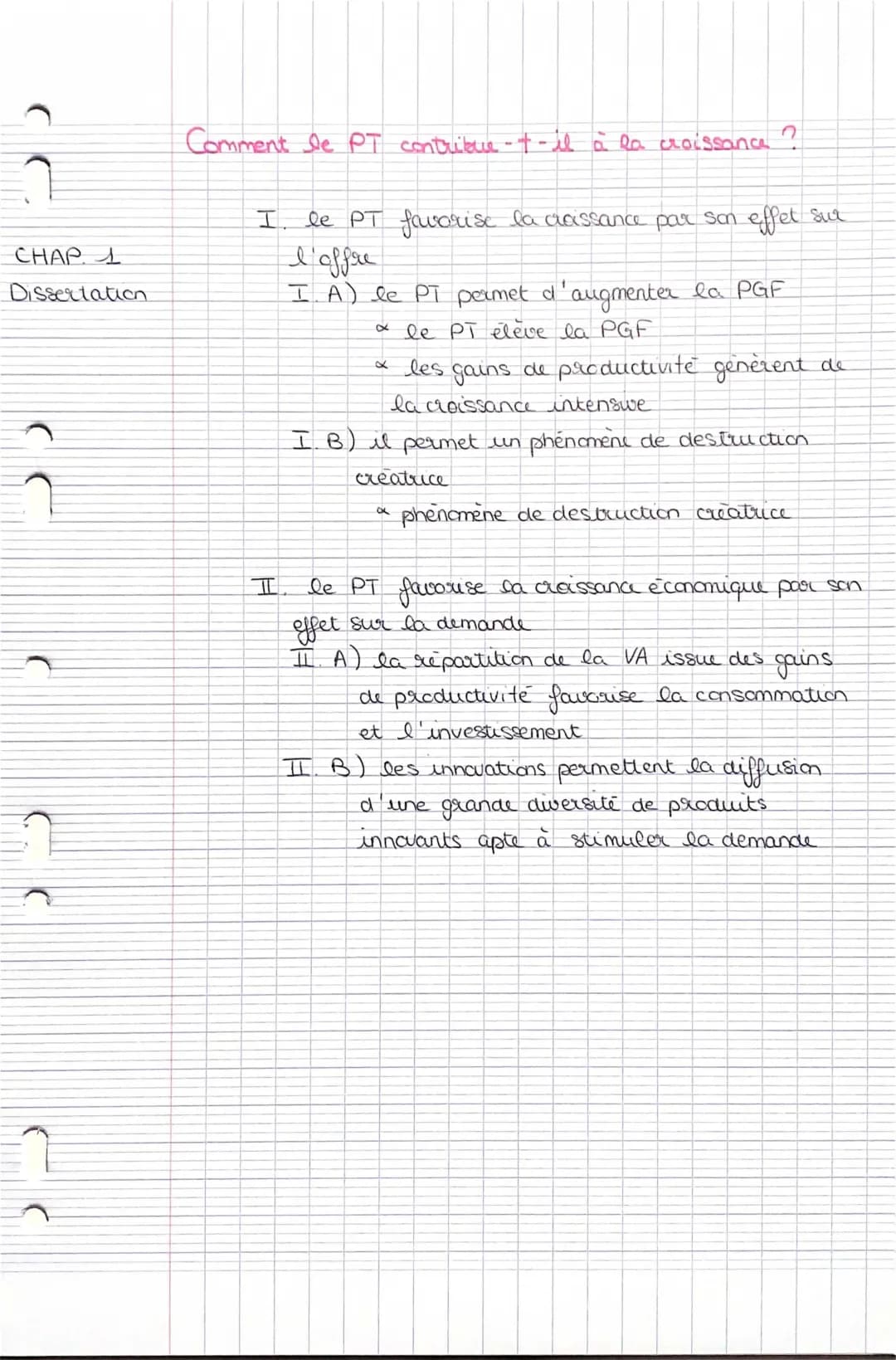Les Effets du Progrès Technique et Innovation sur la Croissance Économique - Dissertation et PDF
