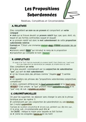 Know Propositions subordonnées relatives, circonstancielles et complétives thumbnail