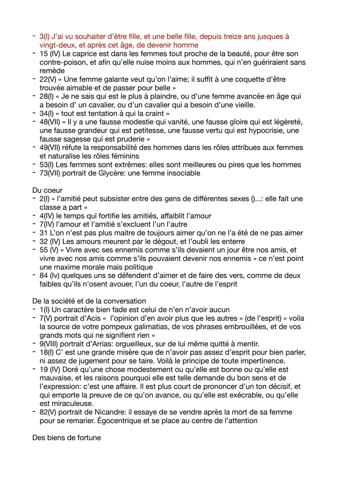 La bruyère: Les caractères
Problématique: le thème de la vanité et regard sur les
autres au 17e siècle
Origine et inspiration: Les caractère