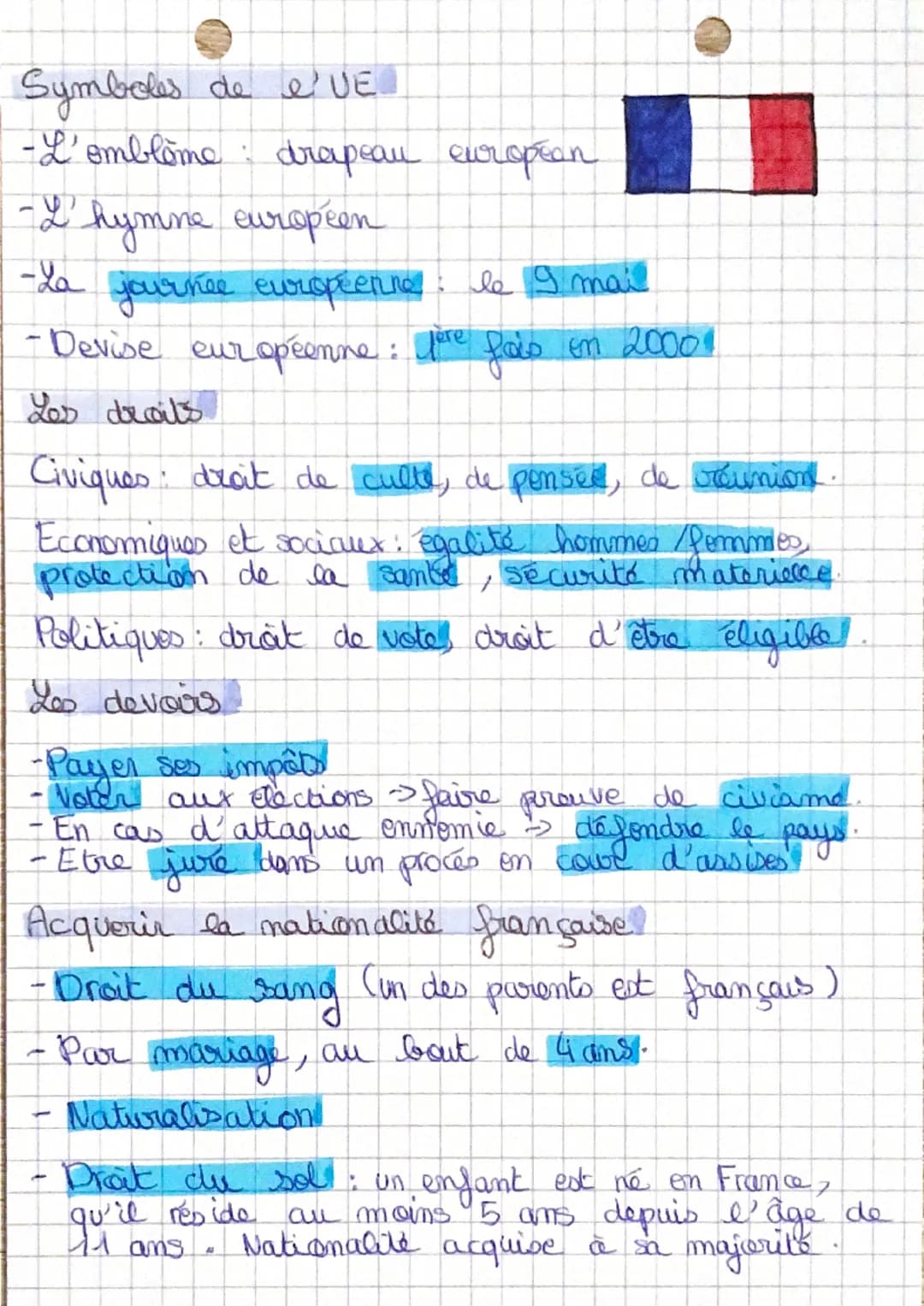 française
eE
M
m
our appéenne. e
Textes officials
-DDHC : droits civiques en 1989
- Constitution de 1946 et 1958: droits économiques
sociaux