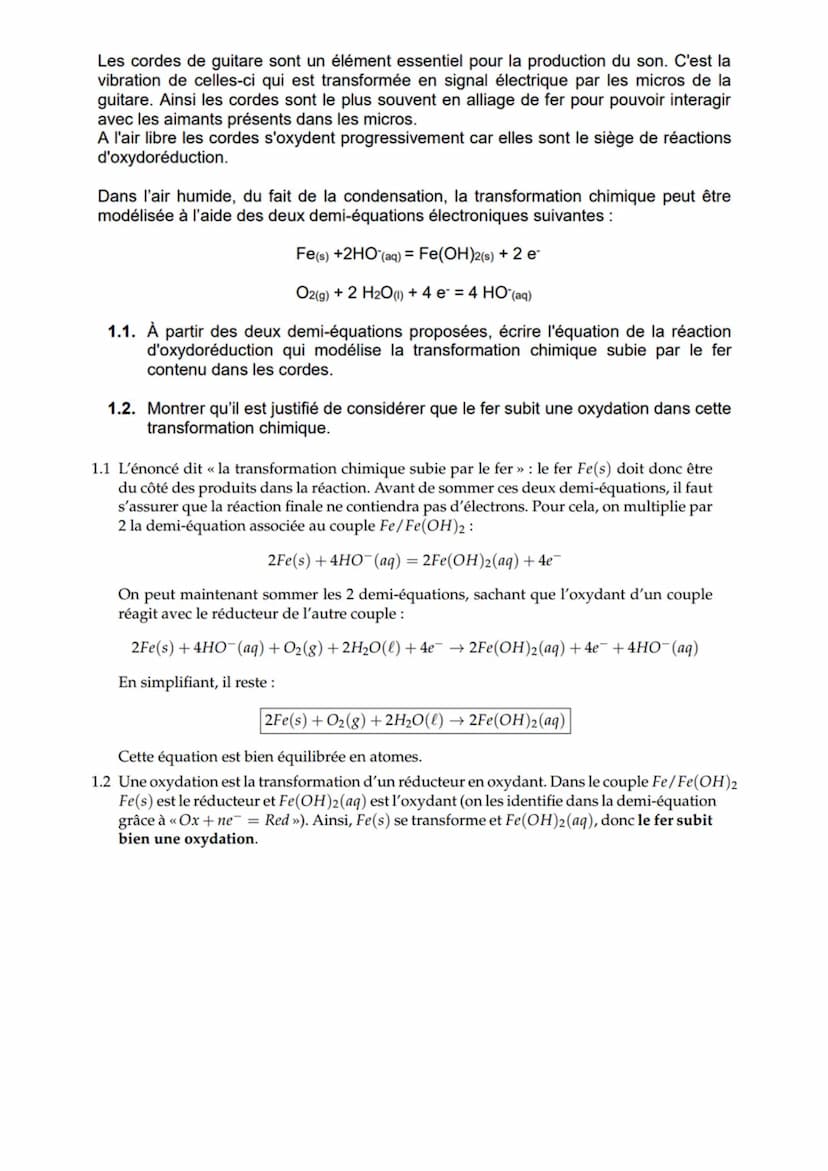 Oxydo-réduction: piles, accumulateurs et piles à
combustible
Oxydant/reducteur mis en jeu dans une pile ou dans un accumulateur
Un oxydant e