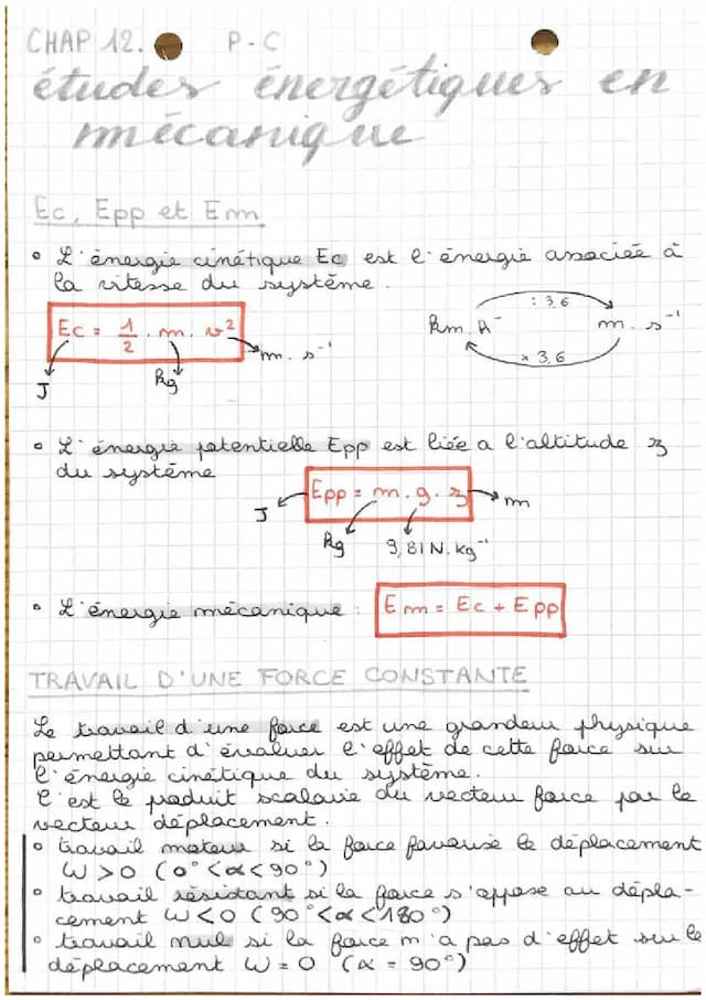 Know Physique - chimie : études énergétiques en mécanique  thumbnail