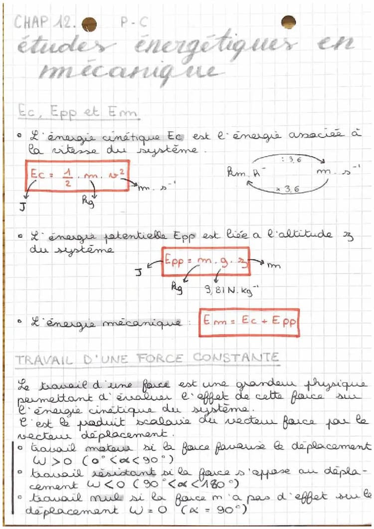 Know Physique - chimie : études énergétiques en mécanique  thumbnail