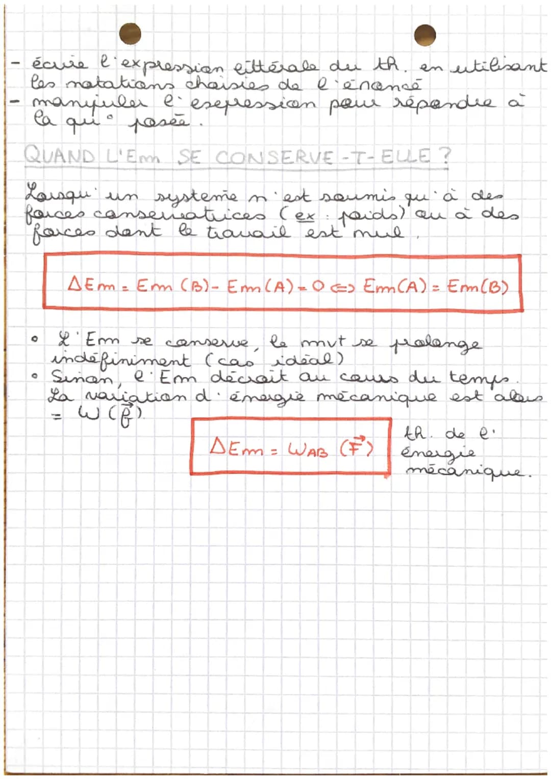 CHAP 12.
étuder energétiquer en
mécanique
Ec, Epp et Em
• L'énergie cinétique Ec est l'énergie associée à
la vitesse du système.
m. 1²
J
0
O