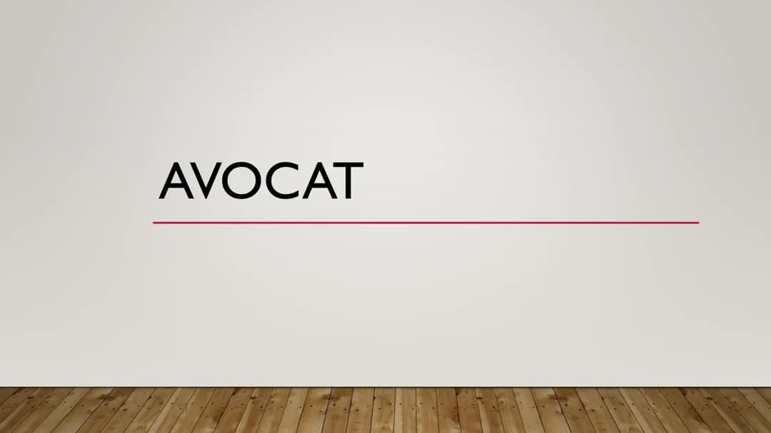 Fiche métier Avocat