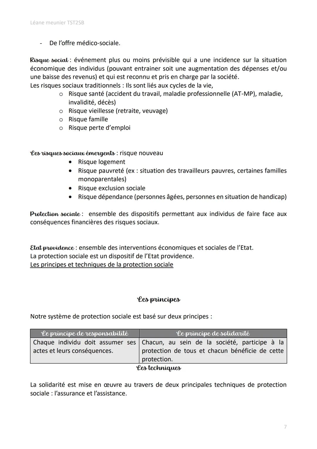 Léane meunier TST2SB
Définitions des notions de Première et de Terminale ST2S
Santé: Etat de complet bien-être physique, psychique et social