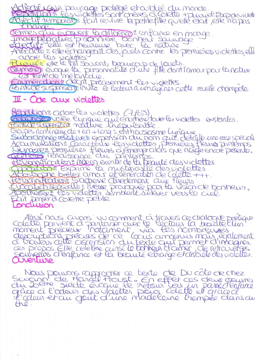 LECTURE LINEAIRE HS
Colette-Les Vrilles de to Vigne "Le dernier feu"
Explication linéaire n°15: Colette, Les Vrilles de la Vigne "Le
dernier