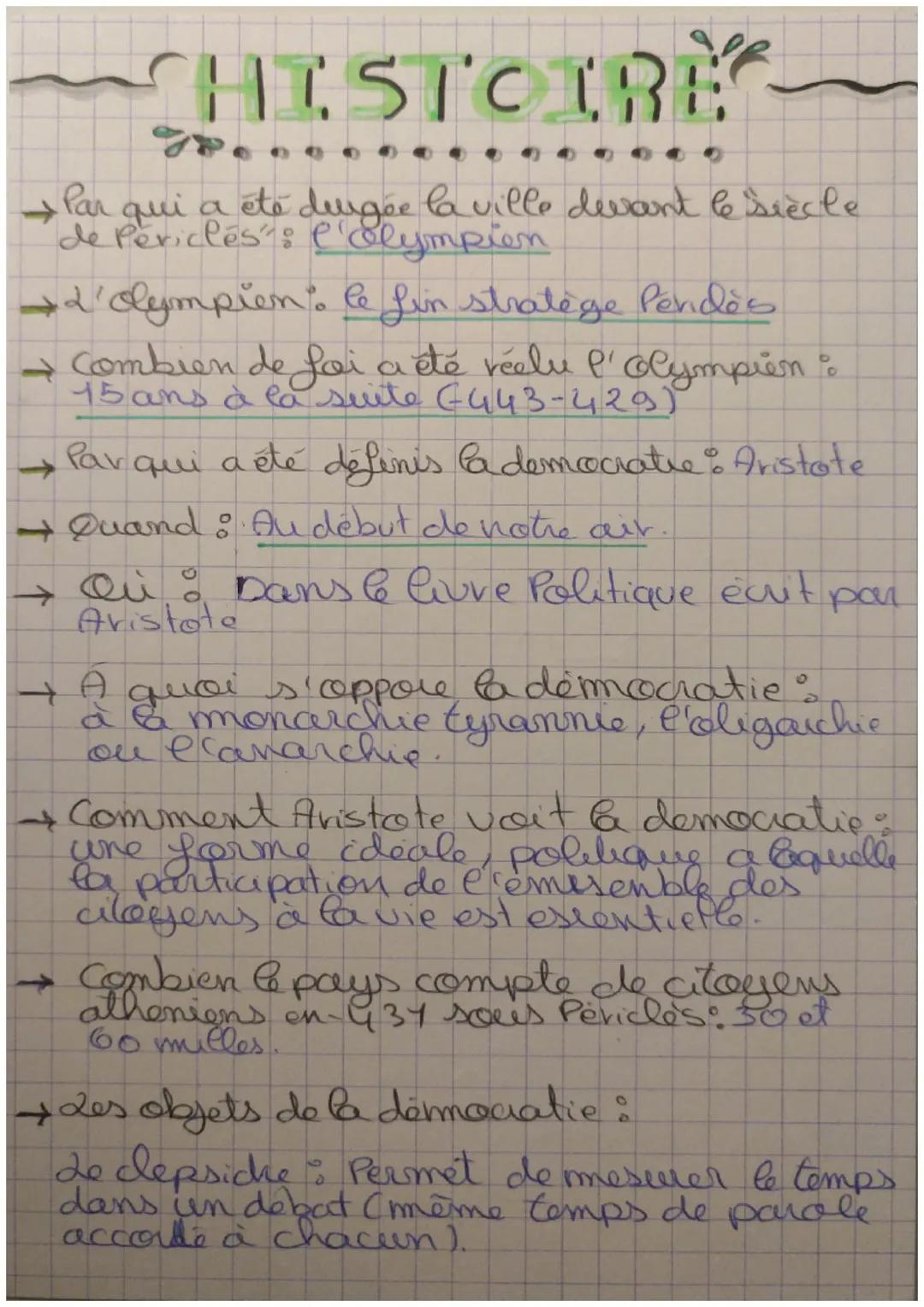 # HISTOIRE

→Situe le monde grec ec : Au sein de larmer
bedditerancen.

→ Quelle est sa spécifité : de monde grec est
en deux partie, coccid