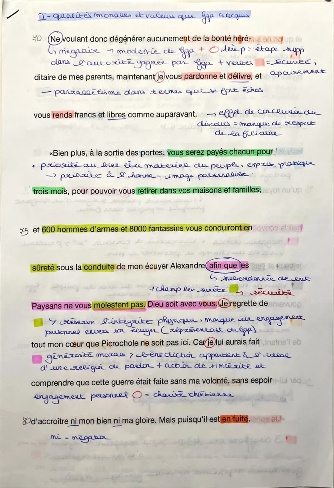 Parcours Rire et savoir
objet d'étude n°1
Extrait 3: chapitre 50: La harangue
«Ne voulant donc dégénérer (...) nous troubler ainsi »>.
Intro