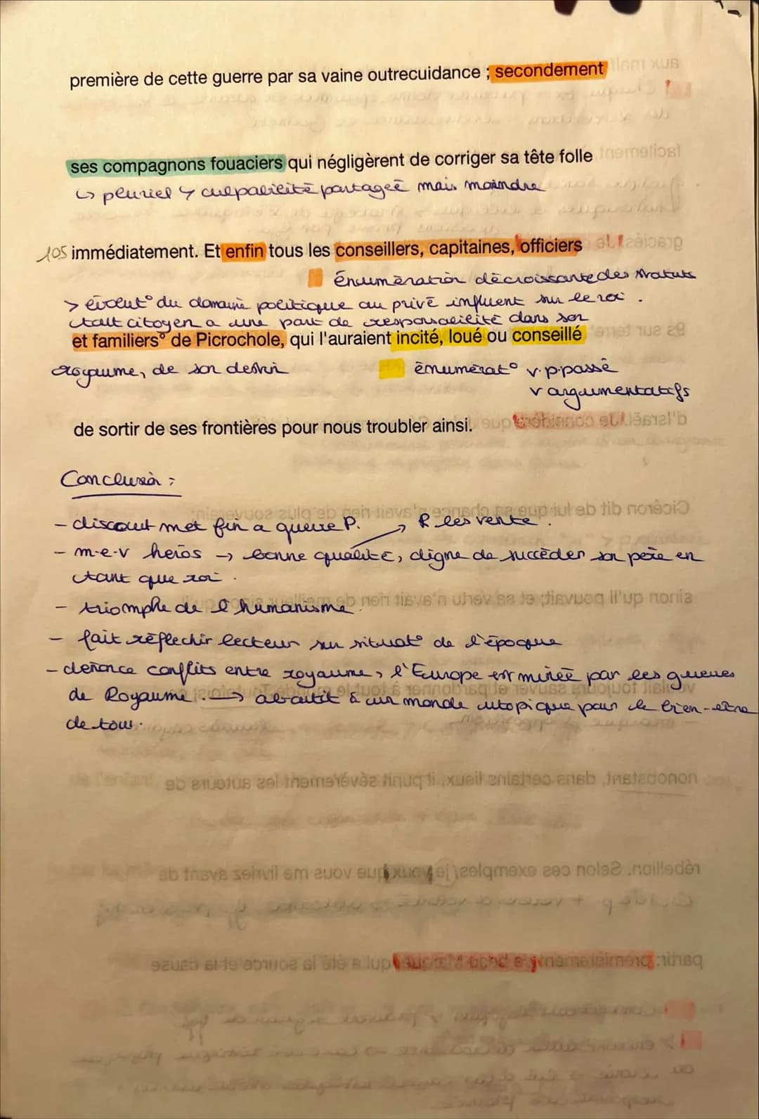 Parcours Rire et savoir
objet d'étude n°1
Extrait 3: chapitre 50: La harangue
«Ne voulant donc dégénérer (...) nous troubler ainsi »>.
Intro