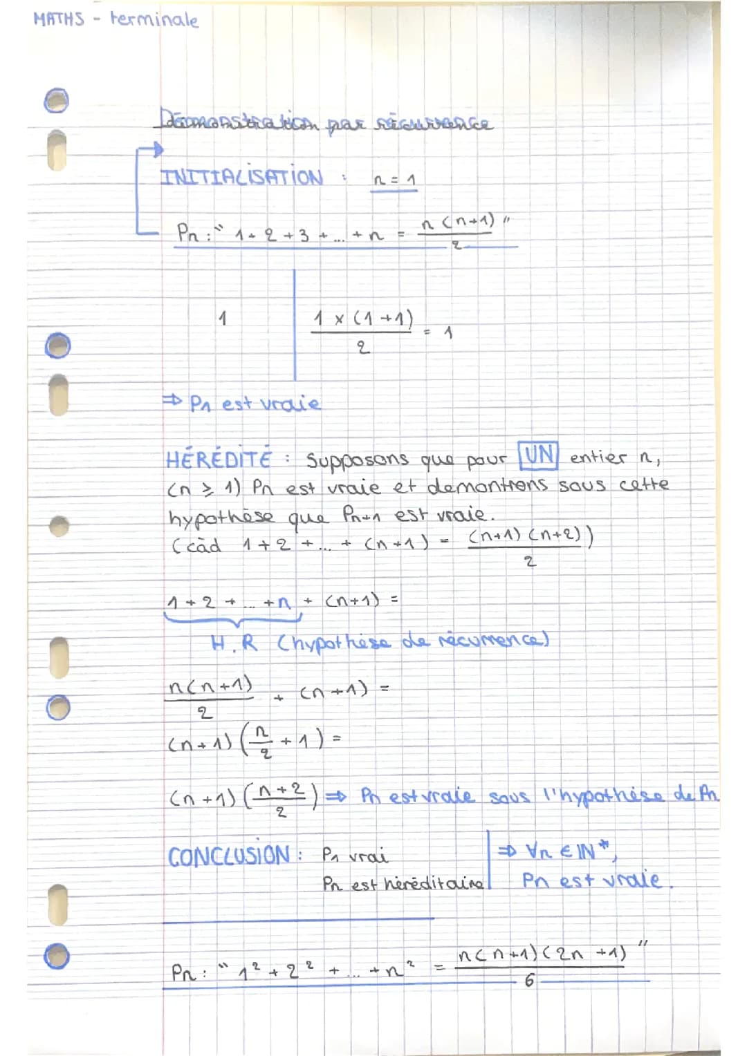 La démonstration par récurrence - Bases 