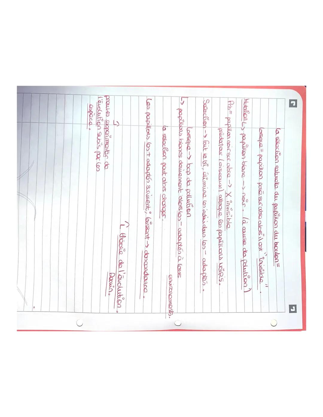 SCIENCES VIES ET TERRE

la solation naturelle = Individers 100+ adaptés survivent.
6s individues partant -> canderes avantageuse (dans LEURS