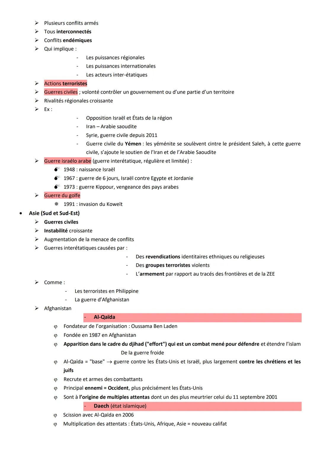 FAIRE LA GUERRE, FAIRE LA PAIX
Guerre
Conflit = situation d'opposition entre deux forces différentes à cause de désaccord ou de rivalités
Le