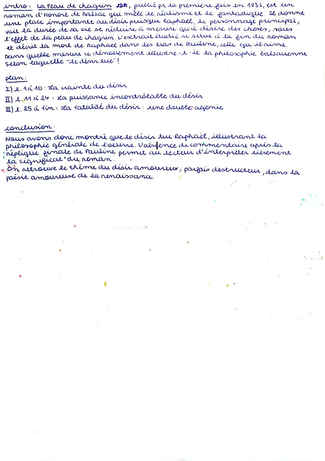 La Peau de chagrin, Honoré de Balzac (1831) - Troisième partie : L'agonie (extrait)
Ds ce mour du txt R. informe P.: il lui présente
les pou
