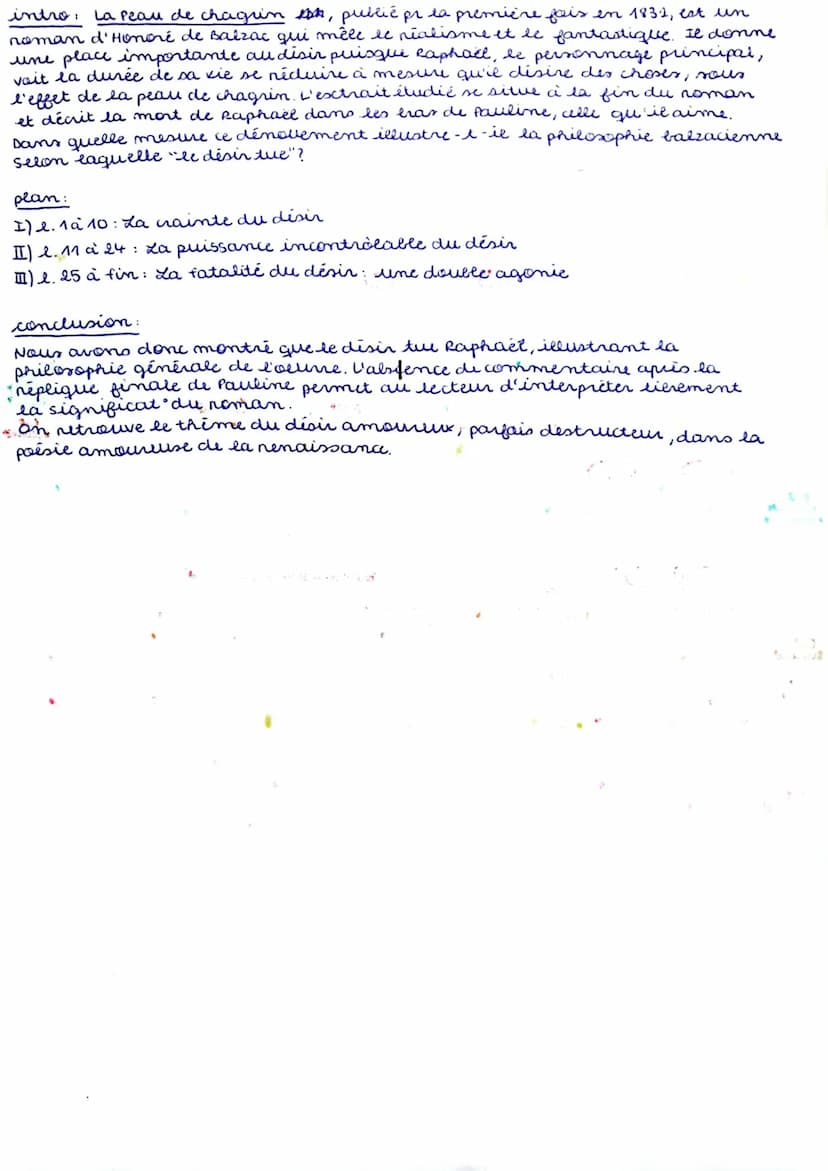 La Peau de chagrin, Honoré de Balzac (1831) - Troisième partie : L'agonie (extrait)
Ds ce mour du txt R. informe P.: il lui présente
les pou