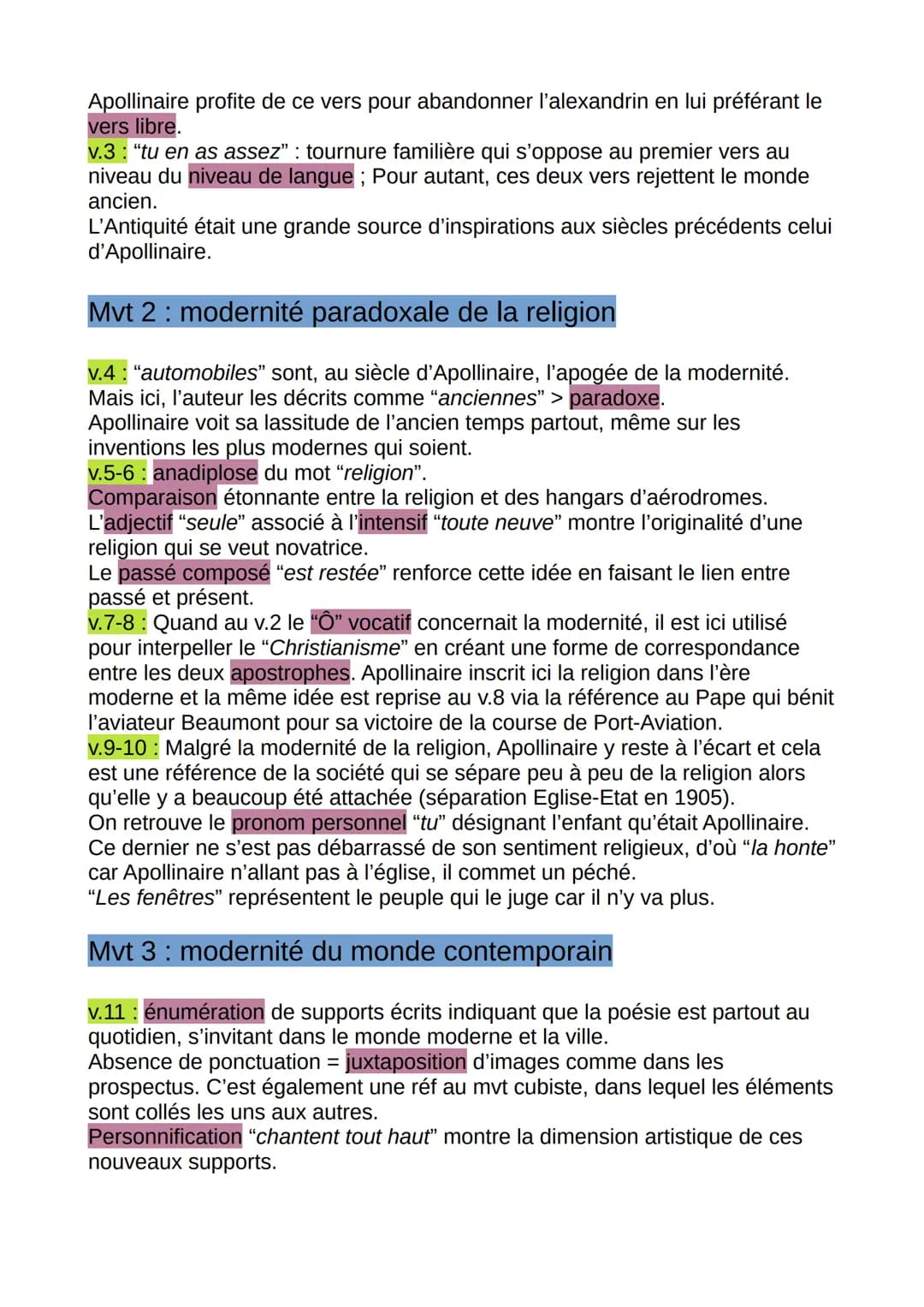 Introduction
Écrit durant l'été 1912 à la suite de la rupture d'Apollinaire avec Marie
Laurencin, ce poème dépourvu de ponctuation décrit Pa