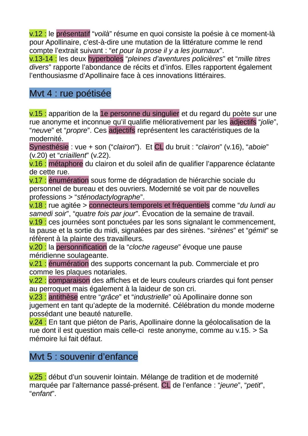 Introduction
Écrit durant l'été 1912 à la suite de la rupture d'Apollinaire avec Marie
Laurencin, ce poème dépourvu de ponctuation décrit Pa