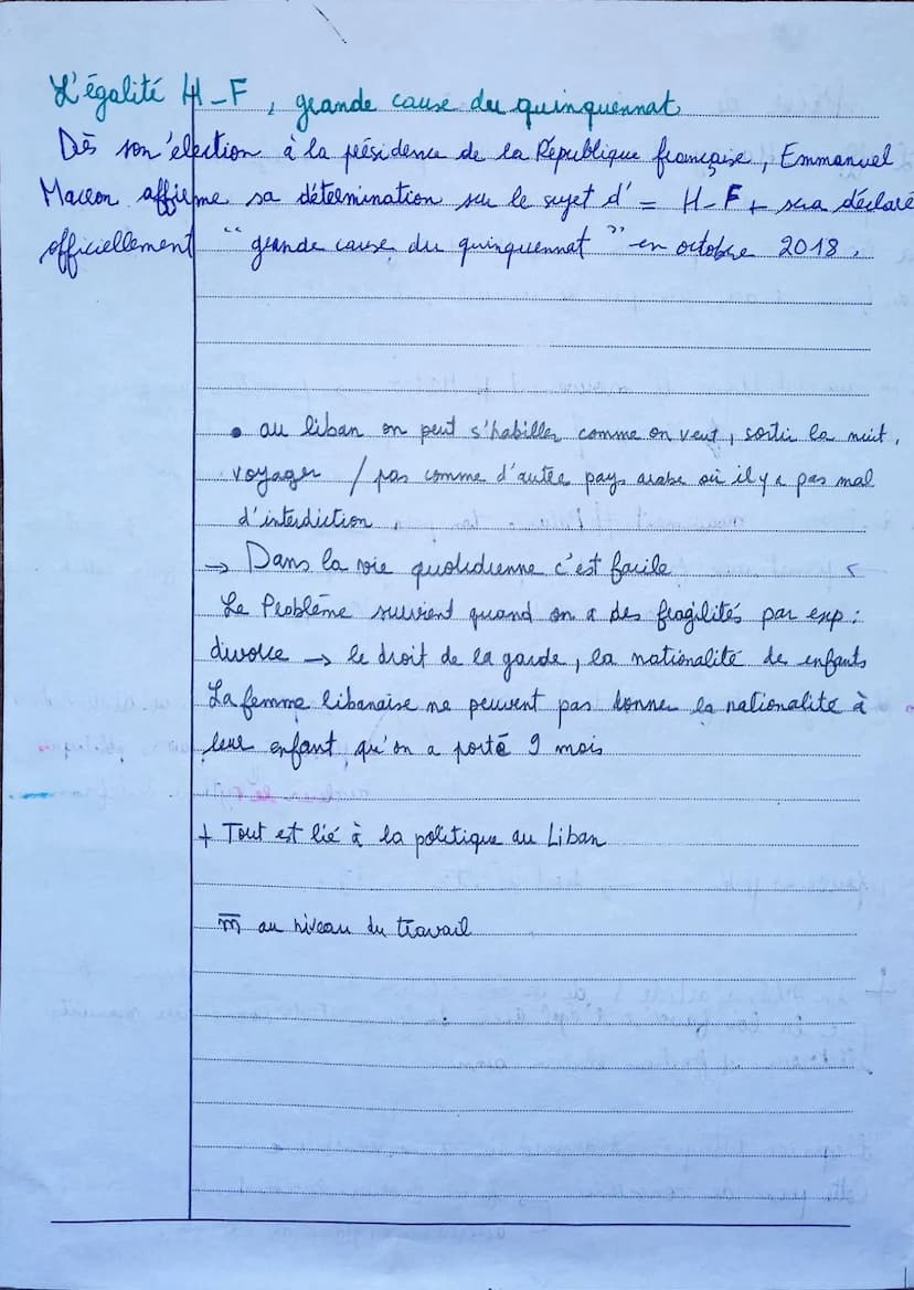 di Axe 2:
Cours 1: la promotion de l' = entre Heff
Intro:
11- Bataille
four égalité H.F / gagnée
www.
2 Au delà des lois et de déclarations 