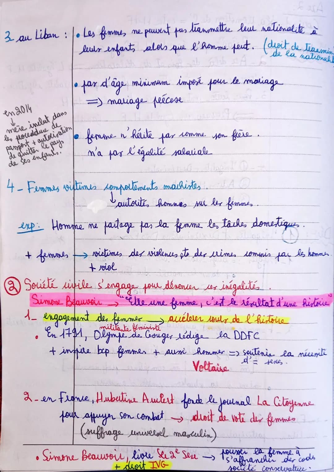 di Axe 2:
Cours 1: la promotion de l' = entre Heff
Intro:
11- Bataille
four égalité H.F / gagnée
www.
2 Au delà des lois et de déclarations 