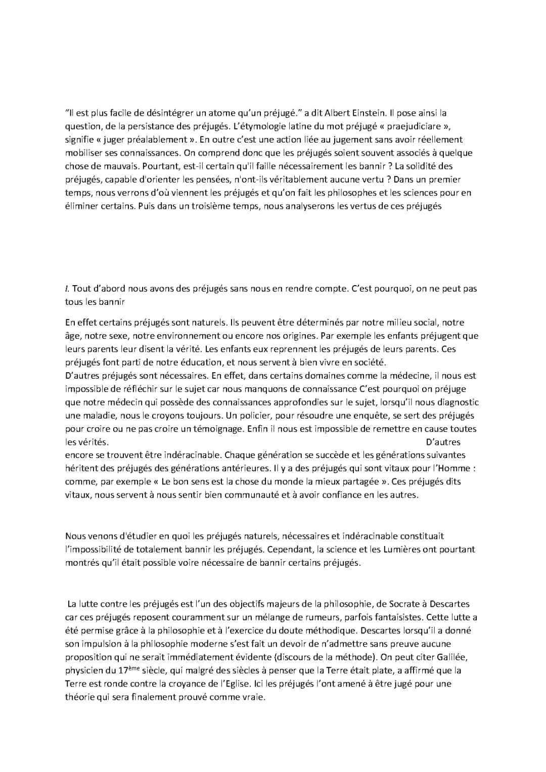 Exemples et Conséquences des Préjugés et Stéréotypes en Philo