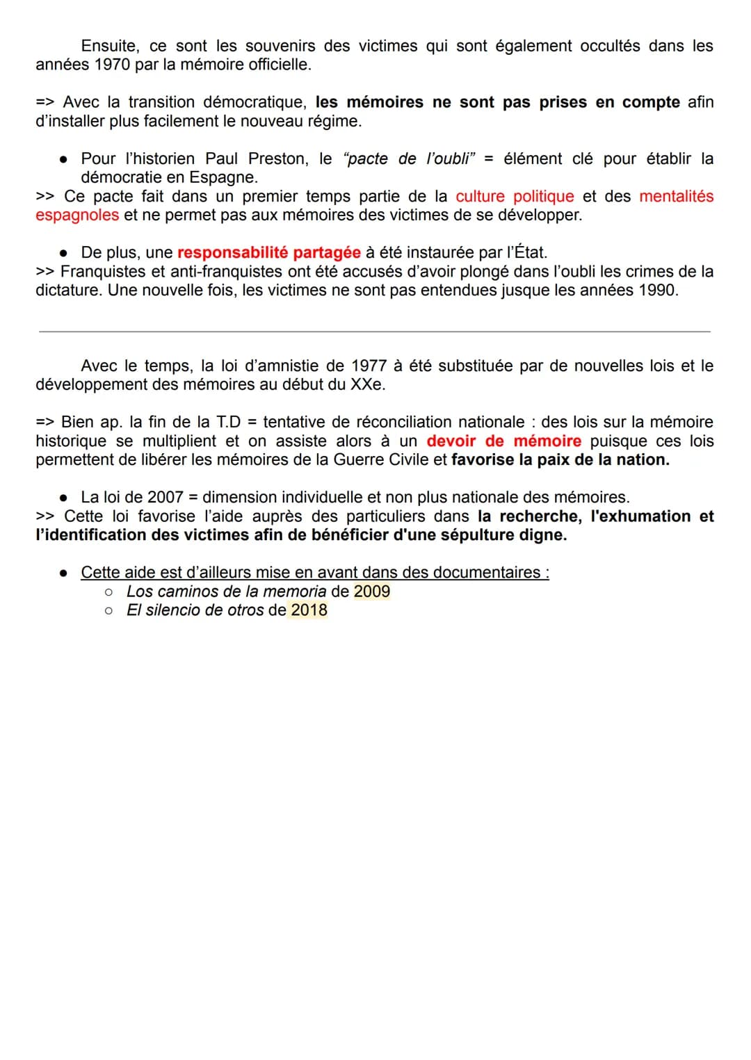 ORAL-HGGSP
24 octobre 2019: Ce jour est marqué par l'exhumation du corps de Franco de la Valle de los
Caídos pour être transféré au cimetièr
