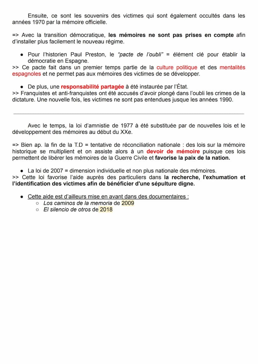 ORAL-HGGSP
24 octobre 2019: Ce jour est marqué par l'exhumation du corps de Franco de la Valle de los
Caídos pour être transféré au cimetièr