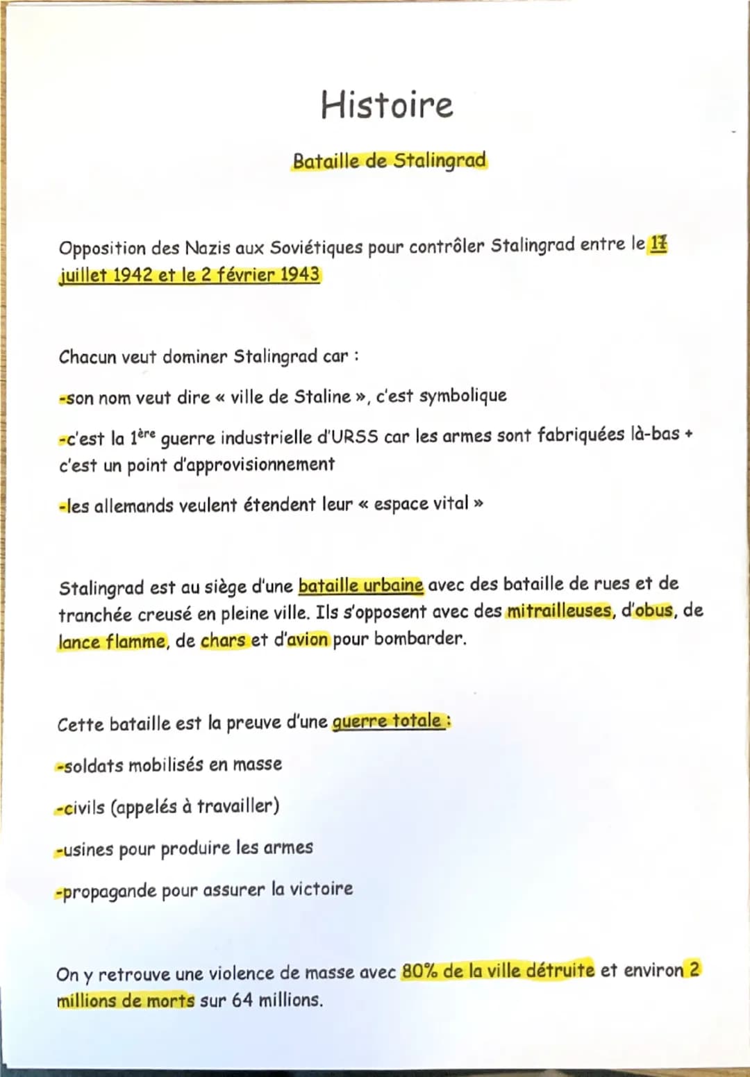 Bataille de Stalingrad 