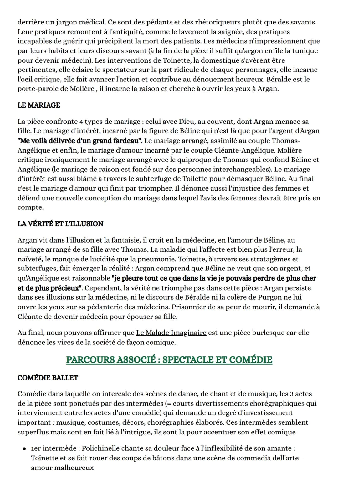 LE THÉÂTRE
L'AUTEUR
Oeuvre intégrale : Le malade imaginaire
PRÉSENTATION
L'OEUVRE
Le malade imaginaire est une pièce de théâtre, plus partic
