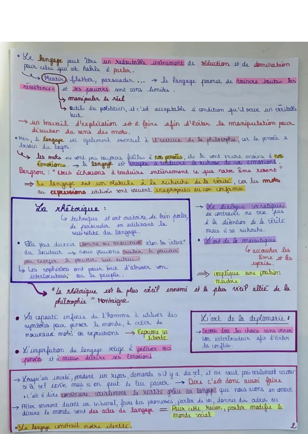 insturment / cutilo
de communication.
→ faculté de pouvoir parle, utiliser une
langue pour communiquer, s'exprimer,
signifier quelque chose 