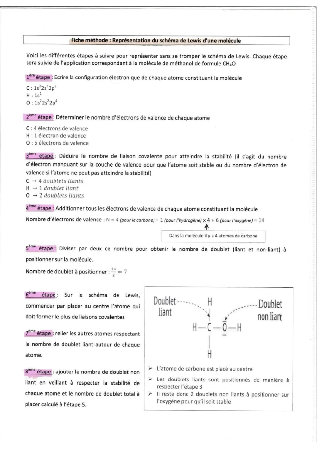 Guide des schémas de Lewis et leurs représentations