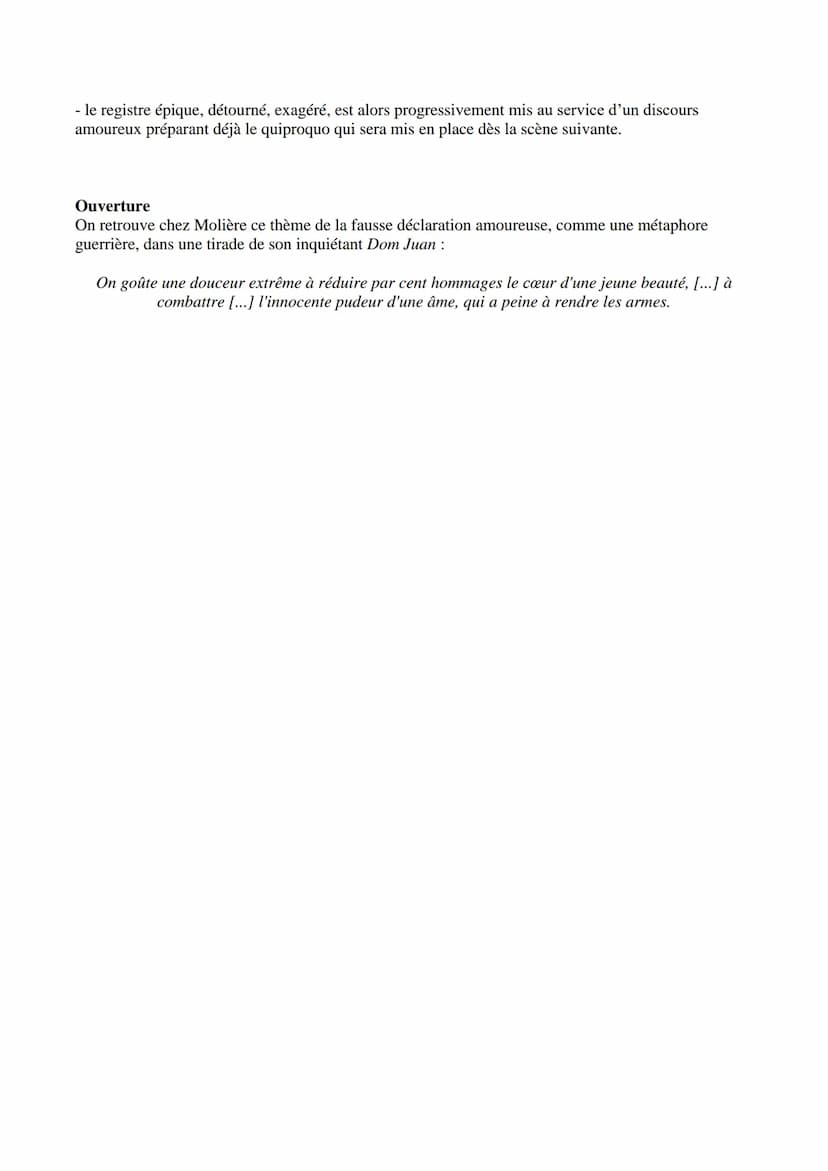 --- OCR Start ---
Extrait étudié
Corneille, Le Menteur, 1644
Acte I scène 3 → Explication linéaire
CLARICE.
Quoi! Vous avez donc vu l'Allema