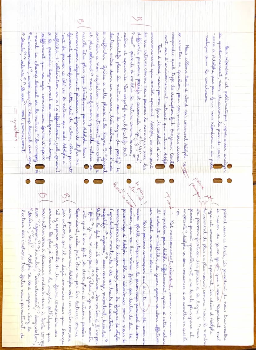 Brodier
Tea 1°C
Commentaire de Texte: Adolphe de Benjamin
45
Un bon maal do l'ess the malgre
de style
on maladresse et
Au XVIH
et XIX
se son