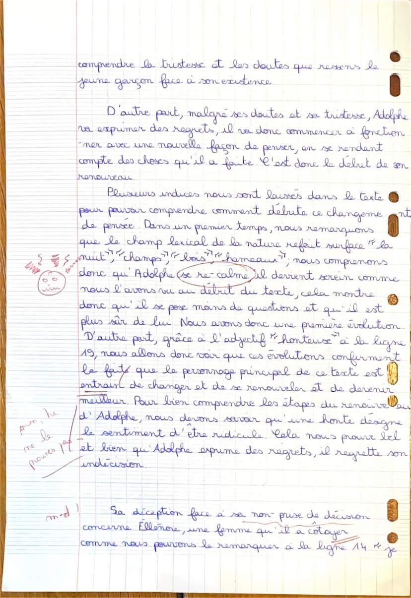Brodier
Tea 1°C
Commentaire de Texte: Adolphe de Benjamin
45
Un bon maal do l'ess the malgre
de style
on maladresse et
Au XVIH
et XIX
se son