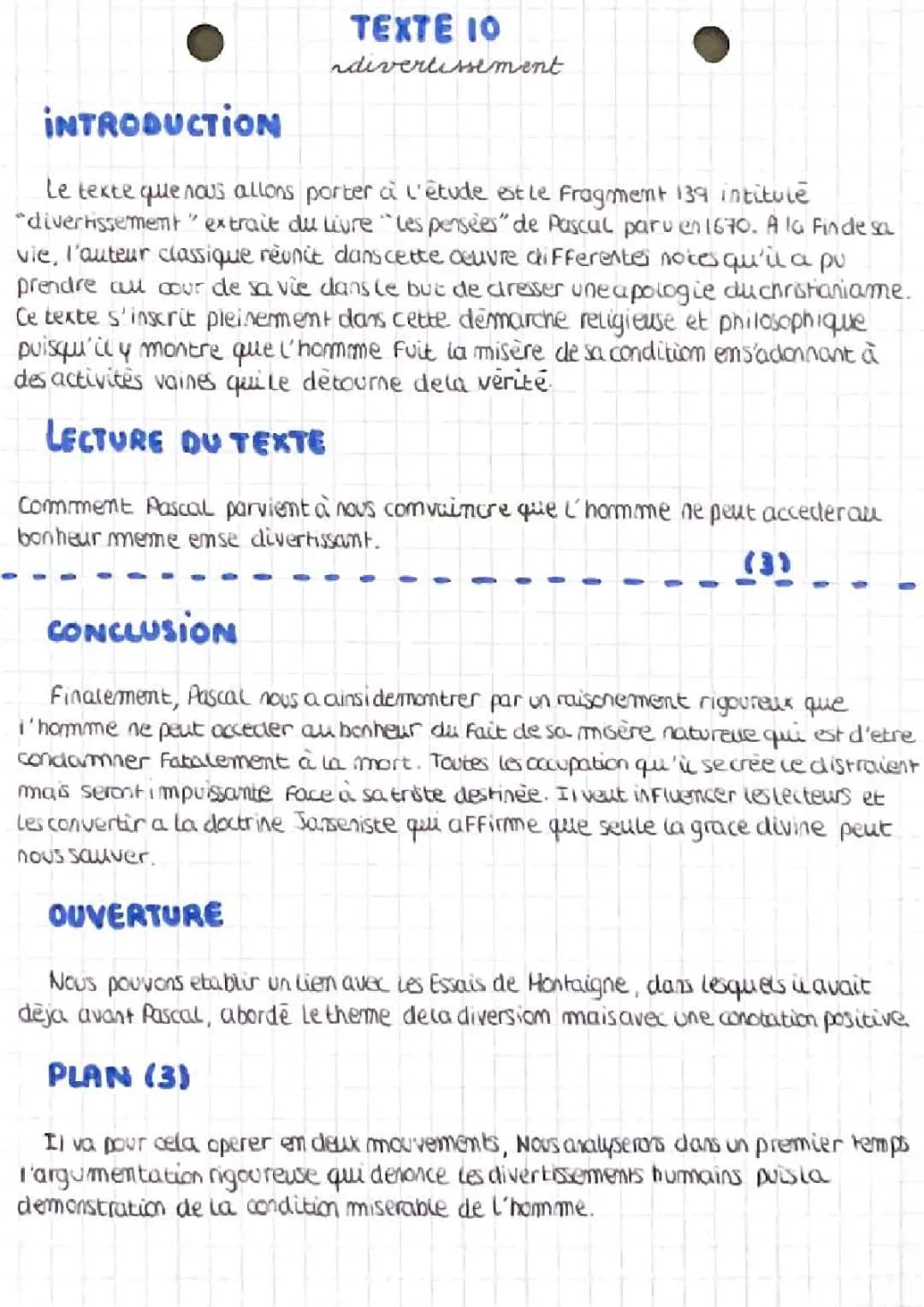 Comprendre le Fragment 139: Les Idées de Pascal sur le Divertissement