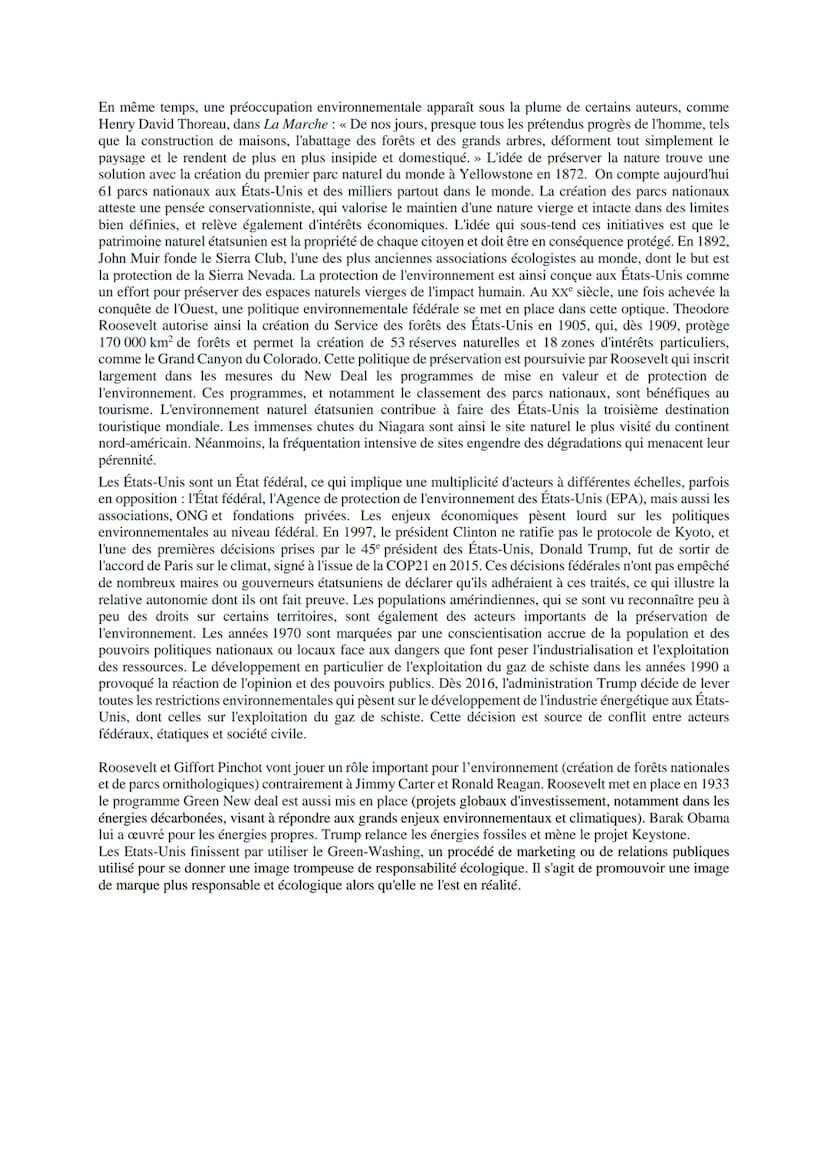 L'ENVIRONNEMENT HGGSP
L'environnement est un concept qui désigne le cadre de vie des individus et des populations. Il comprend
donc le milie