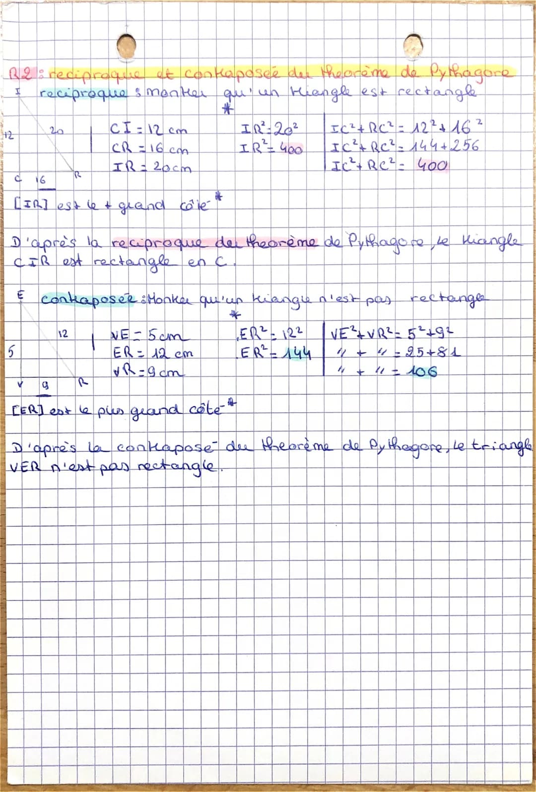 Maths
RA: théorème de Thales
configuration 4
B
HN
MN=
TWPE
BC-BA
Mn
MA
7,2
6
2,4 AN
t
7/2cm
2, 4cm H
-Les points AMAB et ANC sont alignes
(M