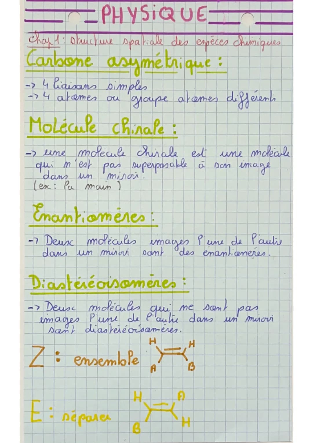 Structure spatiale des espèces chimiques 