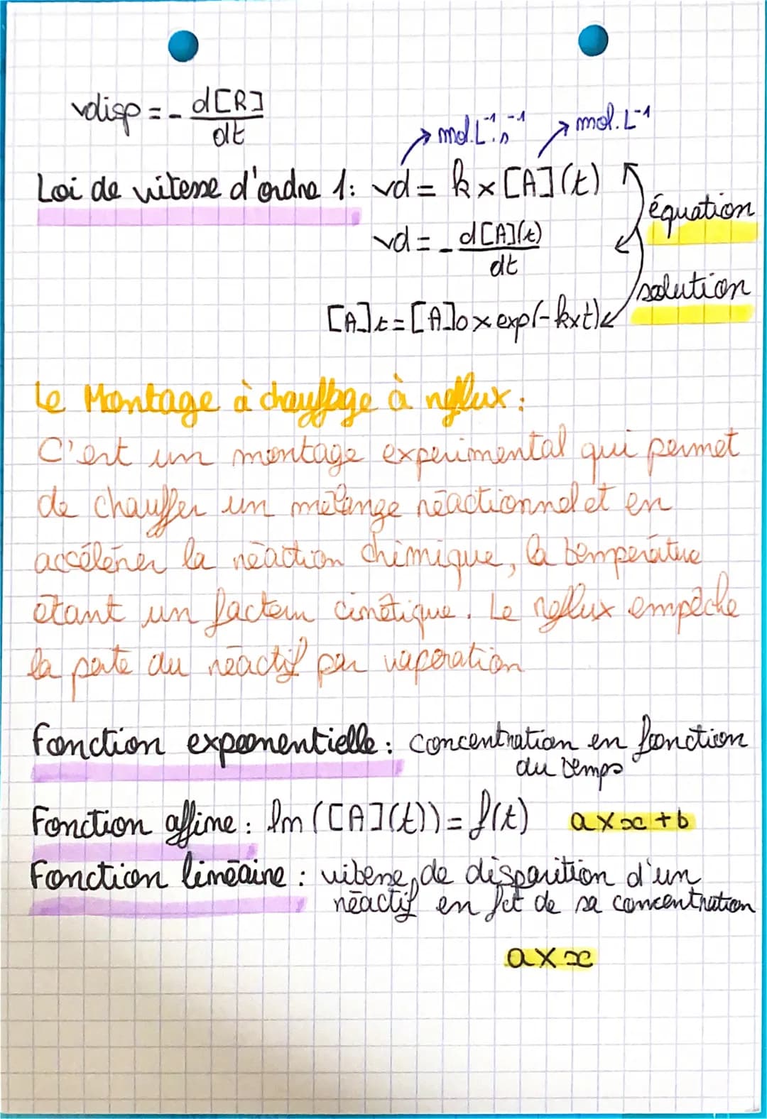 Physique-Chimie
•Chapitne: Cimetique - chimique - catalyse
Reaction rapide → Elle semble terminée dès que les
em
Reaction lente -> Elle dure