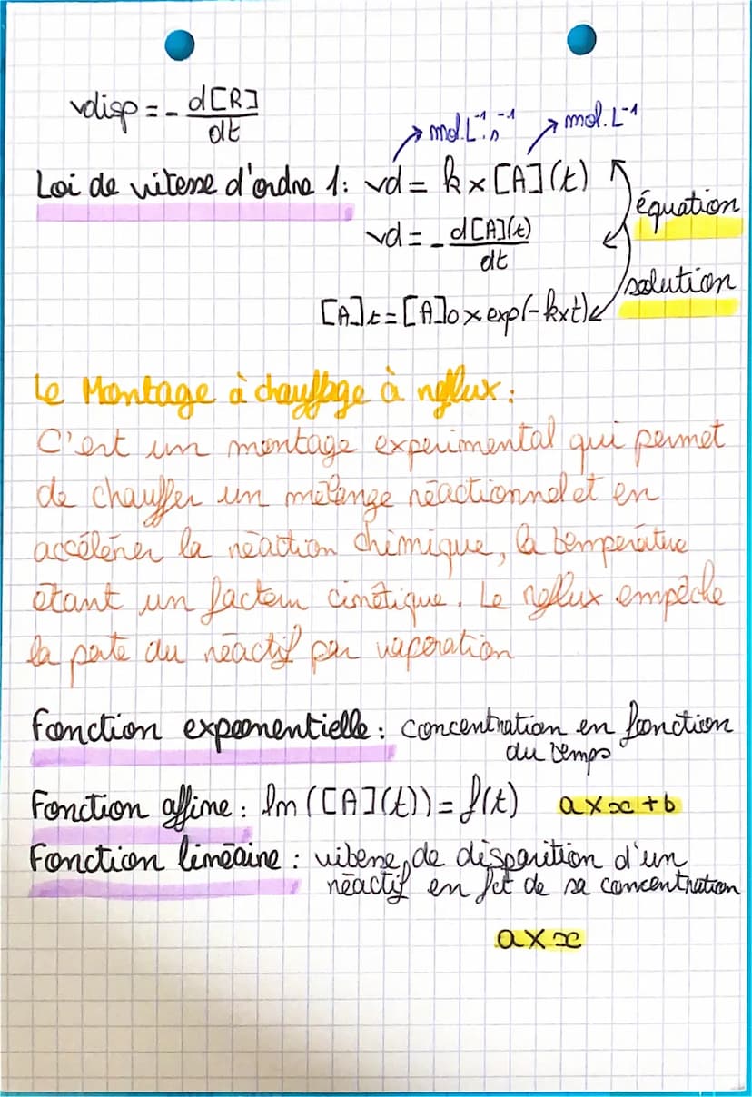 Physique-Chimie
•Chapitne: Cimetique - chimique - catalyse
Reaction rapide → Elle semble terminée dès que les
em
Reaction lente -> Elle dure
